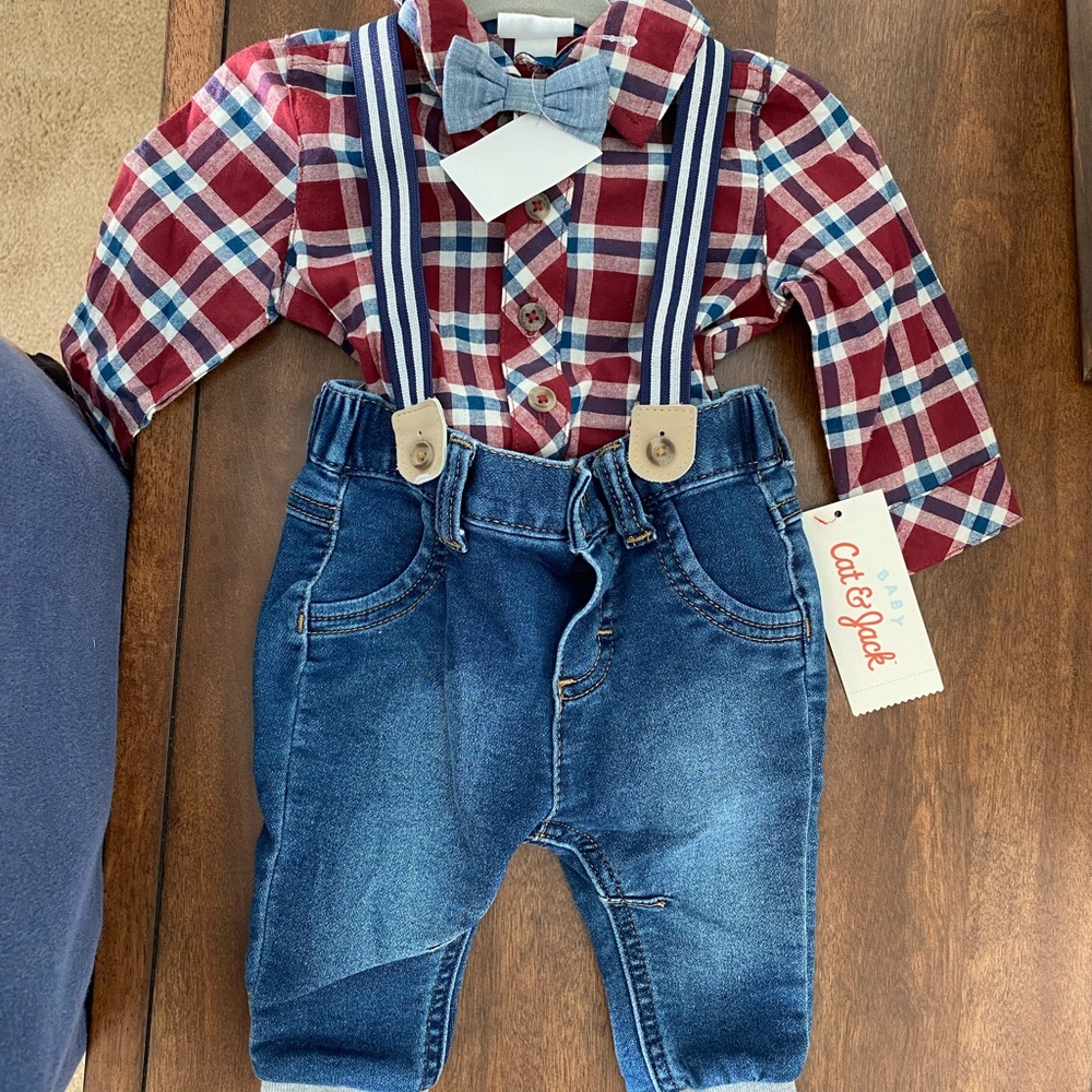 Cat & Jack Baby Boy Suspender Set